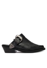 Tommy Jeans Klapki Archive Cowboy Mule Leather EN0EN03063 Czarny. Kolor: czarny. Materiał: skóra #1