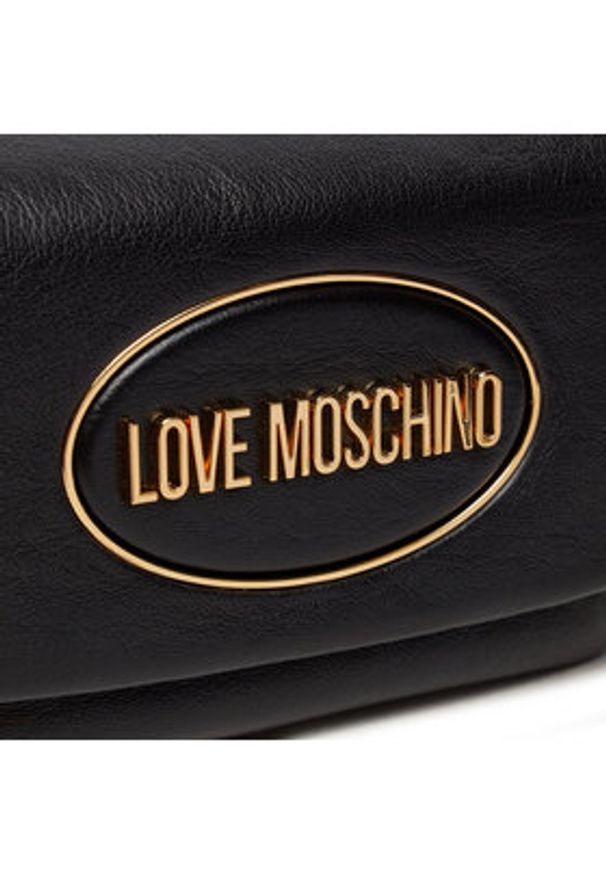 Love Moschino - LOVE MOSCHINO Torebka JC4032PP1LLE100A Czarny. Kolor: czarny. Materiał: skórzane