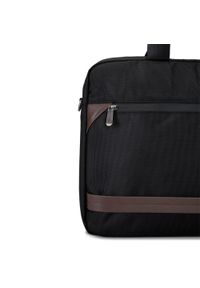 Wittchen - Męska torba na laptopa 15,6” z krytym suwakiem duża. Kolor: brązowy, wielokolorowy, czarny. Materiał: poliester. Wzór: aplikacja. Styl: klasyczny, biznesowy #6