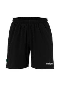 UHLSPORT - Szorty dla dzieci Uhlsport Essential Evo. Kolor: czarny, biały, wielokolorowy. Materiał: tkanina, poliester. Styl: sportowy