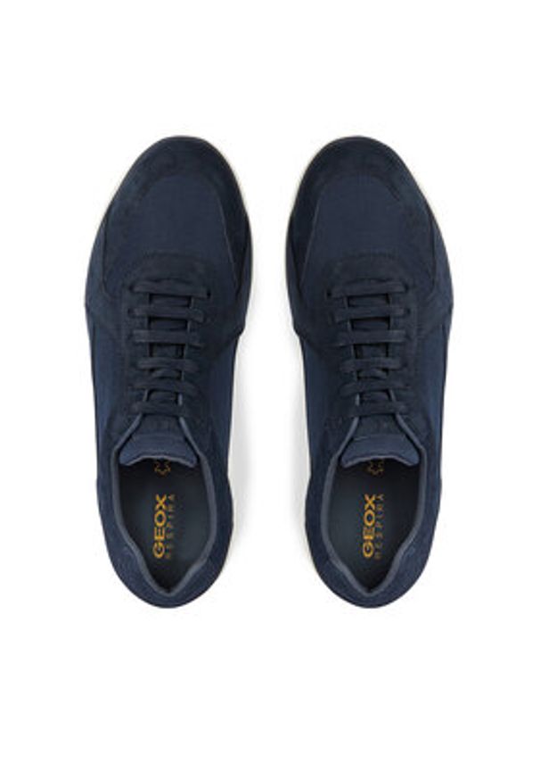 Geox Sneakersy U Spherica Ec12 U45GRA 02211 C4002 Granatowy. Kolor: niebieski. Materiał: zamsz, skóra