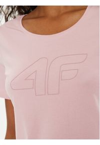 4f - 4F T-Shirt 4FWMM00TTSHF1846 Różowy Slim Fit. Kolor: różowy. Materiał: bawełna #3