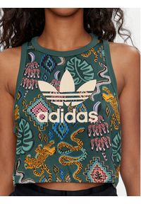 Adidas - adidas Top FARM Rio Trefoil IW0798 Zielony Regular Fit. Kolor: zielony #5