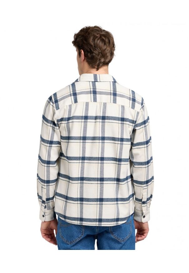 Lee - MESKA KOSZULA LEE MERCANTILE SHIRT VINTAGE ECRU JASPE PLAID 112370571. Styl: vintage