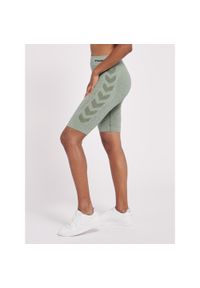 Bezszwowe spodenki kolarskie dla kobiet Hummel CI. Kolor: wielokolorowy, fioletowy, zielony. Materiał: materiał. Sport: kolarstwo #1