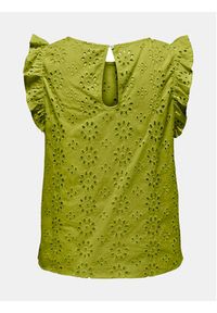 JDY Bluzka Vola 15312383 Zielony Regular Fit. Kolor: zielony. Materiał: bawełna #8