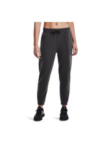 Spodnie damskie Under Armour Rival Terry. Kolor: czarny, szary, wielokolorowy. Materiał: poliester, materiał. Długość: długie #1