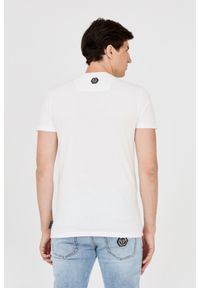 Philipp Plein - PHILIPP PLEIN Męski t-shirt biały z popękaną czaszką, Rozmiar XXL. Kolor: biały #5