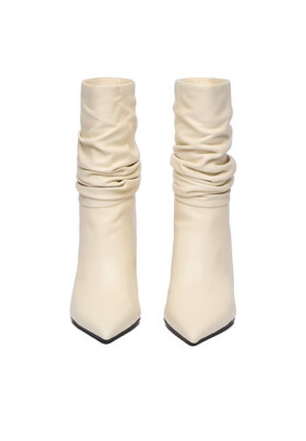 Gino Rossi Botki EO-LUNA-LT681 Écru. Materiał: skóra