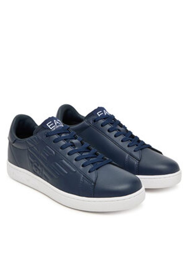 EA7 Emporio Armani Sneakersy 7X000331 AF10848 UB098 Granatowy. Kolor: niebieski. Materiał: skóra