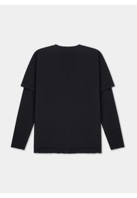 Pako Lorente - CZARNA BLUZA M21WF-2B-003-C. Okazja: na co dzień. Kolor: czarny. Materiał: bawełna, dresówka, poliester. Wzór: gładki. Styl: casual #6