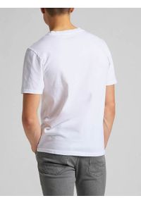 Lee - LEE SS KANSAS CITY TEE MĘSKI T-SHIRT KOSZULKA LOGO WHITE L60TFE12 112113532