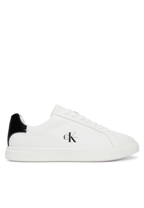 Calvin Klein Sneakersy Low Pro Cups Lth Ml HW0HW03146 Biały. Kolor: biały. Materiał: skóra