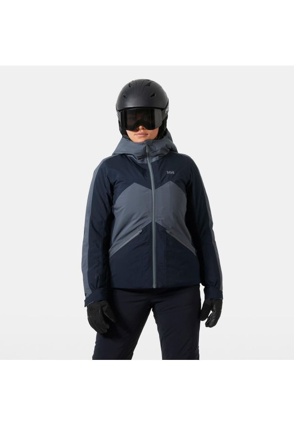 Damska kurtka narciarska Helly Hansen Courchevel. Kolor: niebieski. Sezon: zima. Sport: narciarstwo