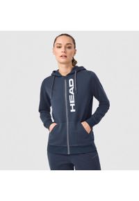 Damska bluza z kapturem full zip Head Club Original. Typ kołnierza: kaptur. Kolor: niebieski. Sport: tenis