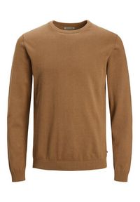 Jack & Jones - Jack&Jones Sweter 12137190 Brązowy Regular Fit. Kolor: brązowy. Materiał: bawełna #3