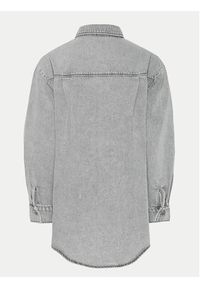 Pieces Koszula jeansowa 17150991 Szary Oversize. Kolor: szary. Materiał: bawełna