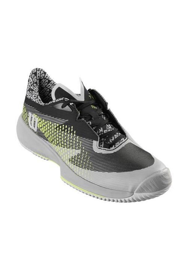 Buty do tenisa męskie Wilson Kaos Swift 1.5. Zapięcie: sznurówki. Kolor: czarny. Materiał: materiał, tkanina, syntetyk. Szerokość cholewki: normalna. Sport: tenis
