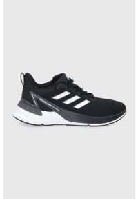 Adidas - adidas Buty G58068 kolor czarny. Zapięcie: sznurówki. Kolor: czarny. Materiał: guma. Sport: bieganie
