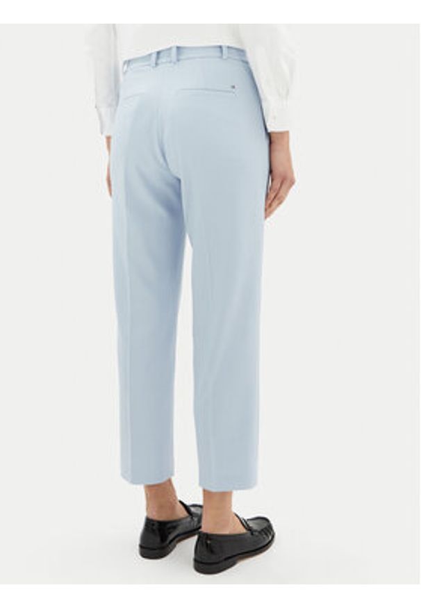 TOMMY HILFIGER - Tommy Hilfiger Spodnie materiałowe Core WW0WW39723 Błękitny Straight Fit. Kolor: niebieski. Materiał: wiskoza, syntetyk