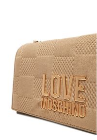 Love Moschino - LOVE MOSCHINO Torebka JC4122PP0NKB110A Beżowy. Kolor: beżowy. Materiał: skórzane