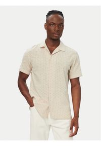 Jack & Jones Koszula Blusummer 12291954 Beżowy jasny Regular Fit. Kolor: beżowy. Materiał: bawełna #1
