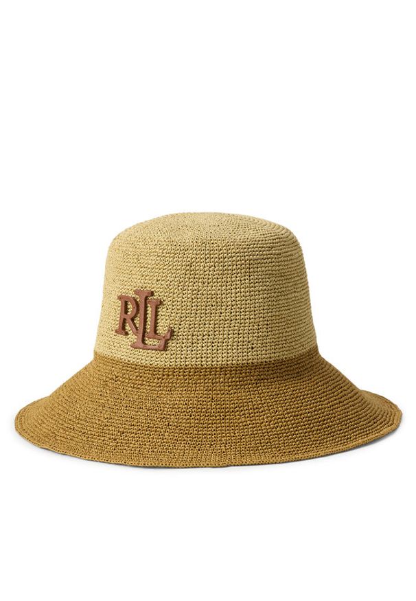Lauren Ralph Lauren - LAUREN RALPH LAUREN Kapelusz 454P14399002 Beżowy ciemny. Kolor: beżowy