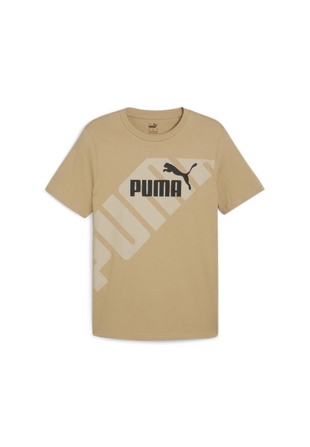 Puma Koszulka Power Graphic 67896083. Kolor: beżowy. Sport: joga i pilates