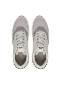 TOMMY HILFIGER - Tommy Hilfiger Sneakersy New Runner Eva Mix FM0FM05522 Szary. Kolor: szary. Materiał: skóra #6