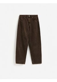Reserved - Jeansy mom ballon - dark grey jeans