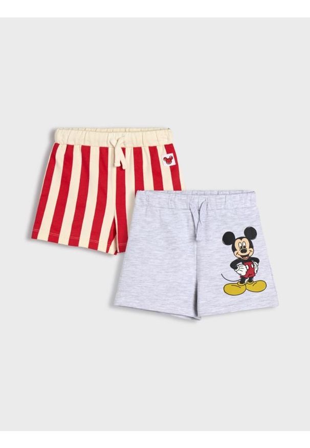 Sinsay - Szorty 2 pack Myszka Miki - szary. Kolor: szary