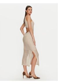 Guess Sukienka letnia W4YK50 Z37G0 Beżowy Regular Fit. Kolor: beżowy. Materiał: syntetyk. Sezon: lato #5