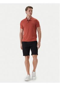 Calvin Klein Polo LV04LF200G Pomarańczowy Slim Fit. Typ kołnierza: polo. Kolor: pomarańczowy. Materiał: bawełna #2