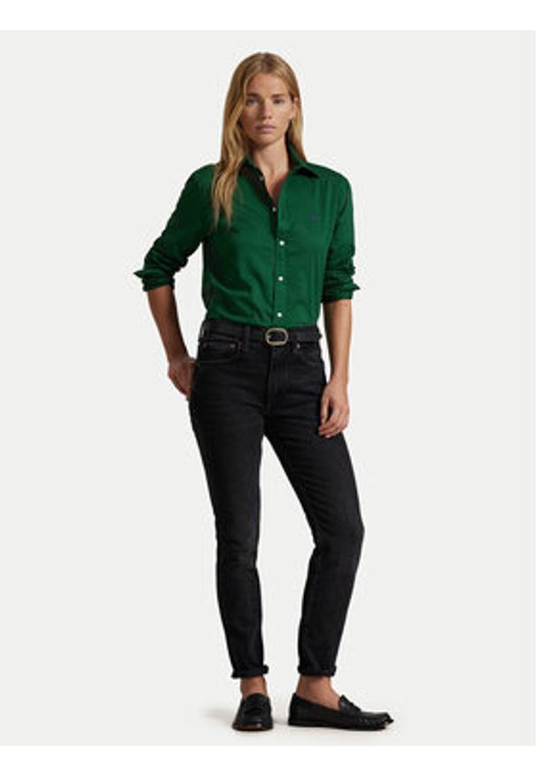 Polo Ralph Lauren Koszula 211932522009 Zielony Regular Fit. Typ kołnierza: polo. Kolor: zielony. Materiał: bawełna