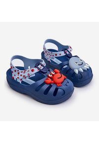 Sandałki Dziecięce Na Rzep 83486 Ipanema Summer Xiii Baby Niebieskie. Okazja: na spacer. Nosek buta: okrągły. Zapięcie: rzepy. Kolor: niebieski. Materiał: materiał #9