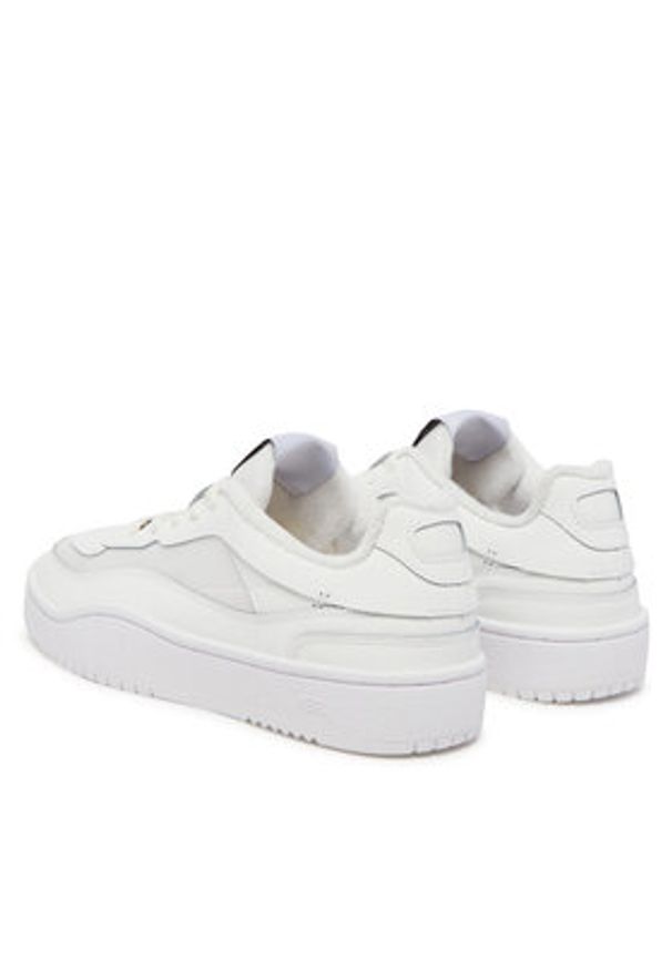 Diesel Sneakersy S-Oval Skate Low Y03511P8123 T1002 Biały. Kolor: biały. Materiał: skóra. Sport: skateboard