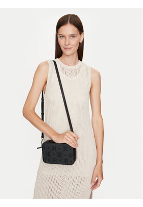 John Richmond Torebka RWP24038BO Czarny. Kolor: czarny. Materiał: skórzane