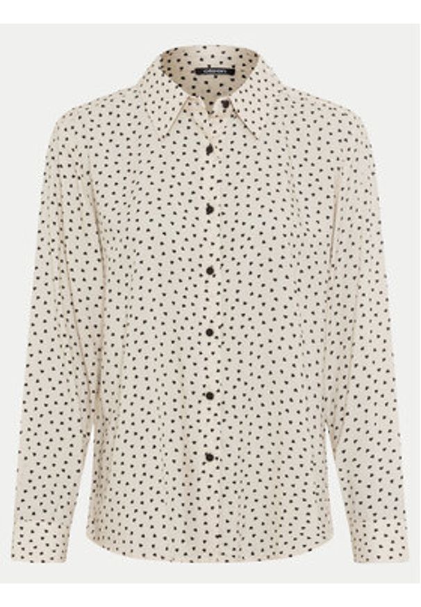 Olsen Koszula 12001951 Beżowy Regular Fit. Kolor: beżowy. Materiał: wiskoza