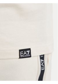 EA7 Emporio Armani T-Shirt 7M002131 AF12957 U1079 Beżowy jasny Regular Fit. Kolor: beżowy. Materiał: bawełna #2