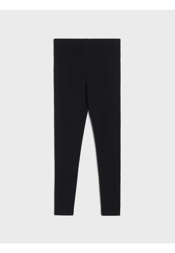 Sinsay - Legginsy w stylu basic - czarny. Kolor: czarny