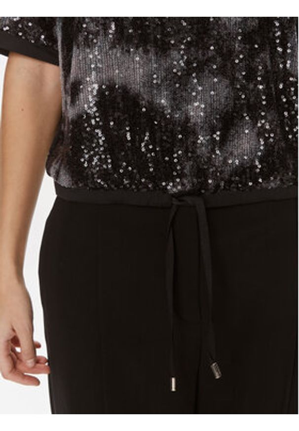 Liu Jo Bluzka TA4060 J4623 Czarny Regular Fit. Kolor: czarny. Materiał: syntetyk