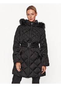 Guess Kurtka zimowa Olga W3BL36 WEX52 Czarny Regular Fit. Kolor: czarny. Materiał: syntetyk. Sezon: zima