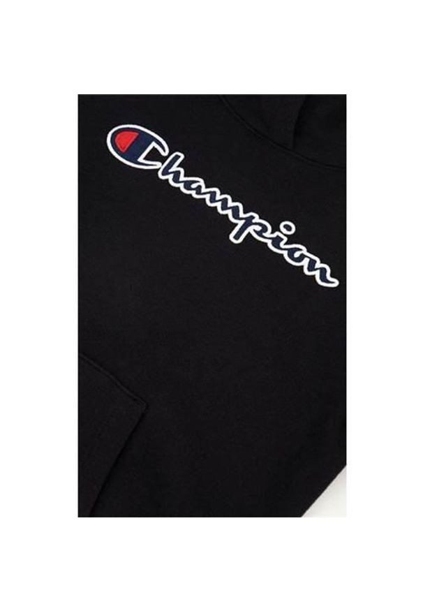 Bluza sportowa chłopięca Champion 404330KK001. Typ kołnierza: kaptur. Kolor: czarny. Styl: sportowy