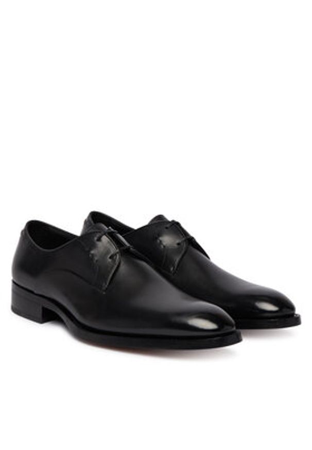 BOSS Półbuty Rill Derb 50549696 Czarny. Kolor: czarny. Materiał: skóra