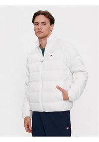 Tommy Jeans Kurtka przejściowa Essential DM0DM17984 Biały Regular Fit. Kolor: biały. Materiał: syntetyk