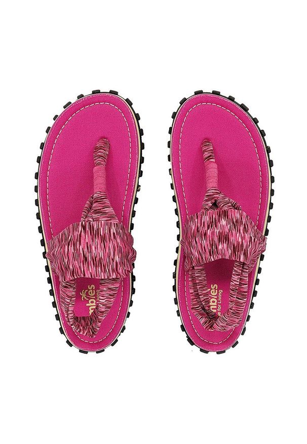 Gumbies - Sandały SLINGBACK. Zapięcie: pasek. Kolor: różowy. Materiał: bawełna, materiał, guma