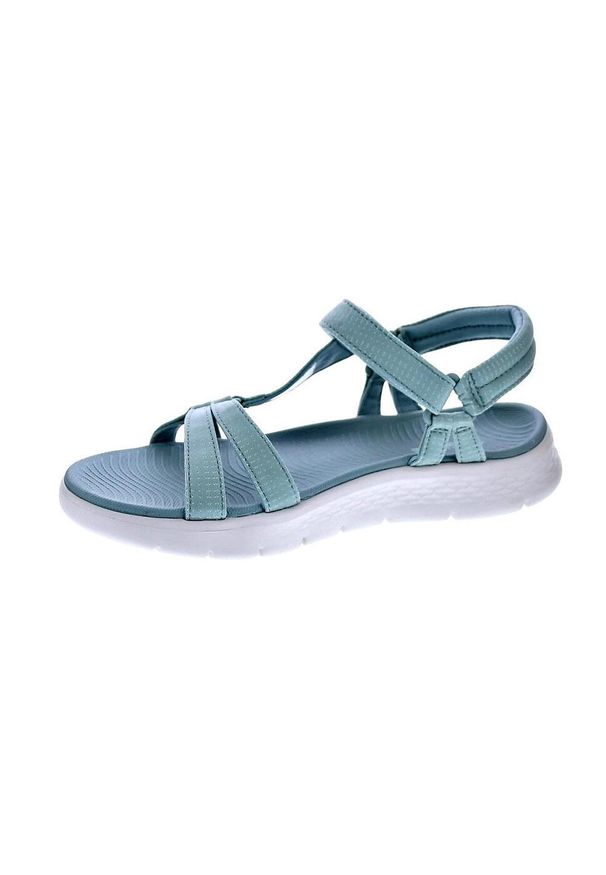 skechers - Sandały damskie SKECHERS Go Walk Flex Sandal Sublime. Kolor: zielony