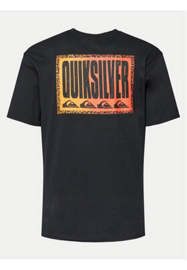 Quiksilver T-Shirt Long Fade EQYZT07670 Czarny Regular Fit. Kolor: czarny. Materiał: bawełna