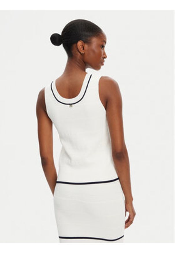Marciano Guess Bluzka 5RGR03 5640Z Biały Regular Fit. Kolor: biały. Materiał: wiskoza