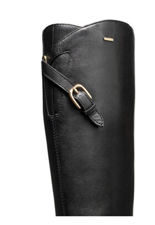 Geox Oficerki D Camexia Np Abx D566WB 00043 C9999 Czarny. Kolor: czarny. Materiał: skóra